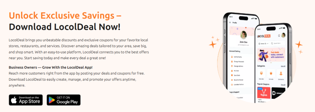 LocolDeal App store and Google play store application