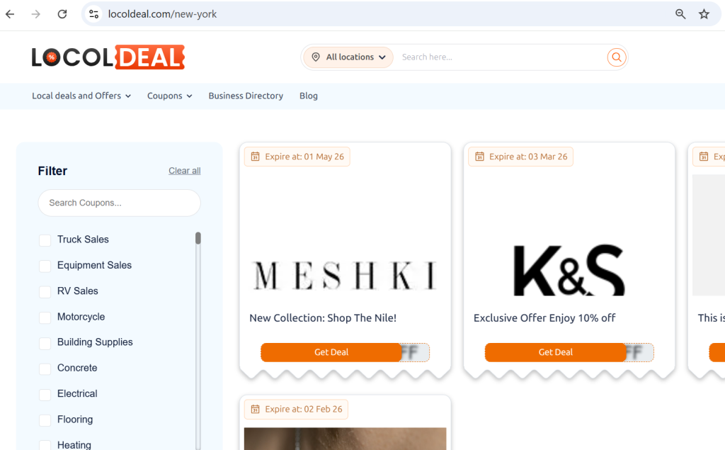 share deals in new York with LocolDeal