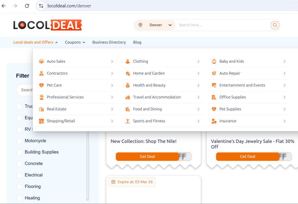 Local deals and offers in Denver