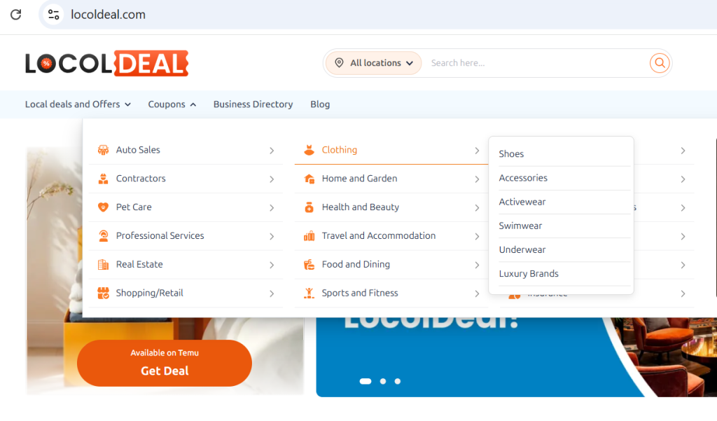 Advertising services for free such as clothing