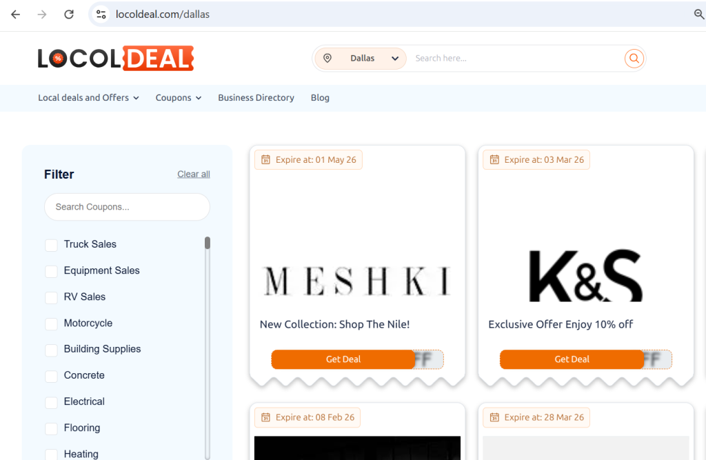 Local Deals Promotion Strategies for Dallas