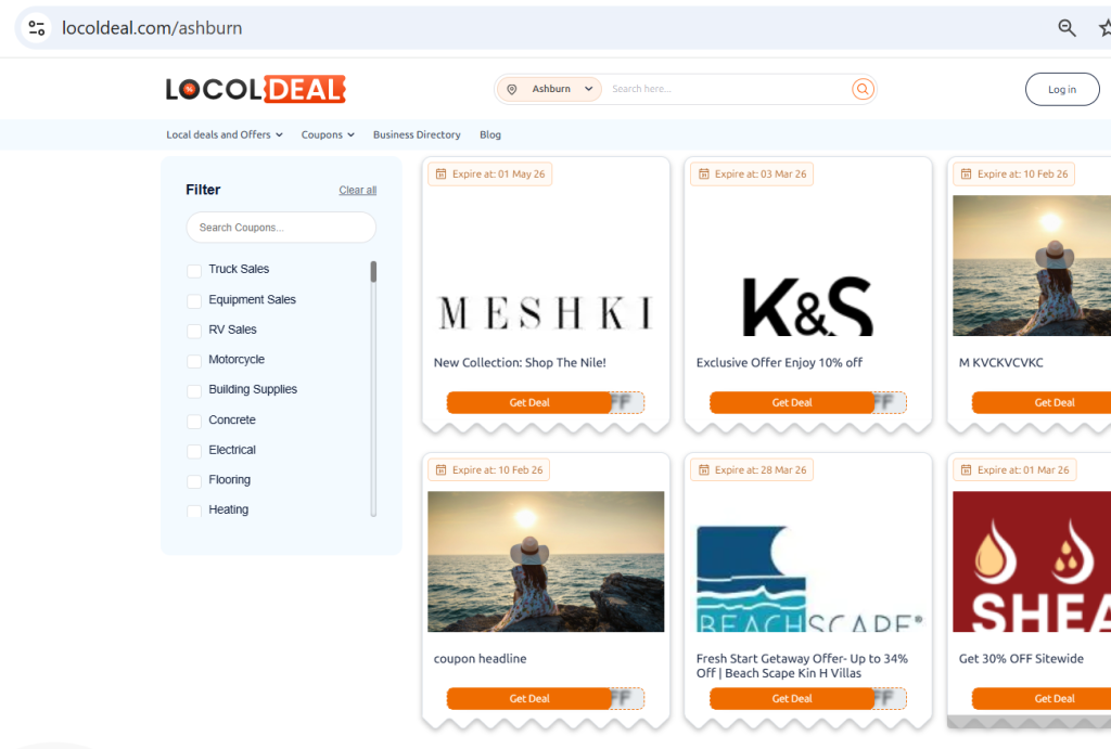 Ultimate Business Deal Listing Site in Ashburn