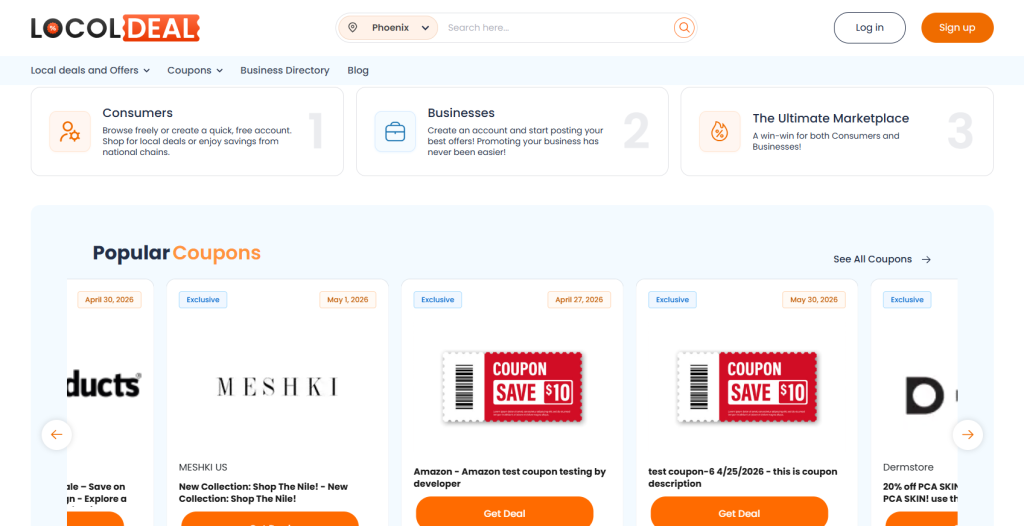 customer request marketplace with Locoldeal