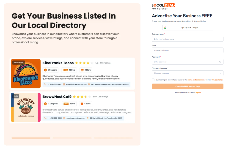 Vendors Miami Business Listings
