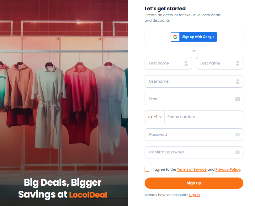 LocolDeal Business Signup